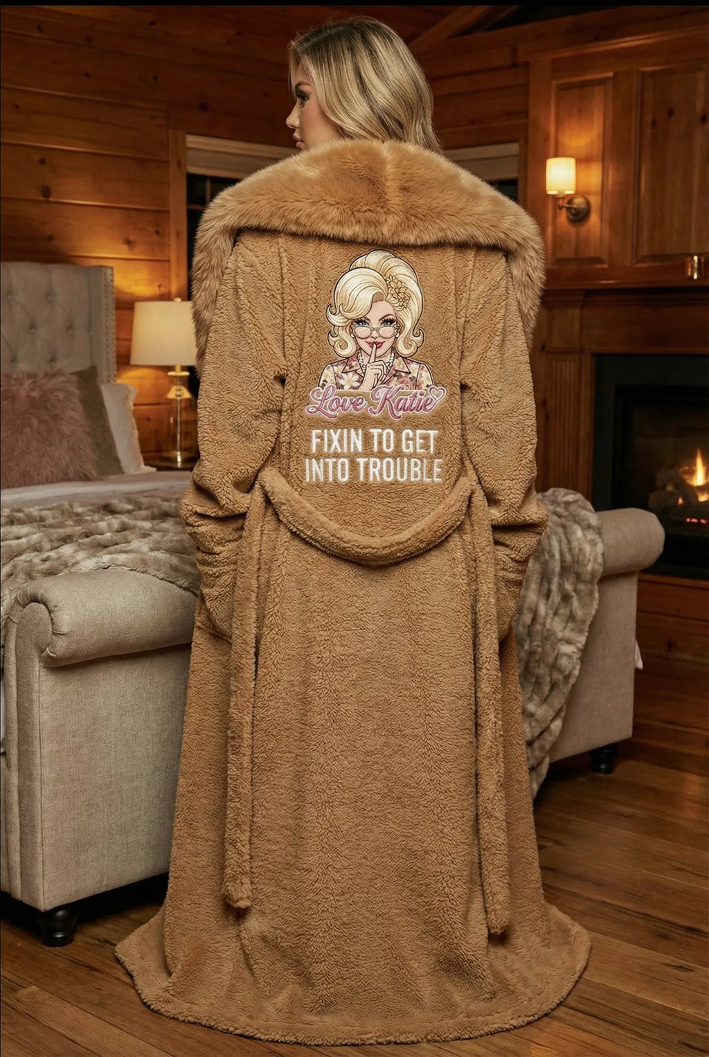 love catie, caramel robe