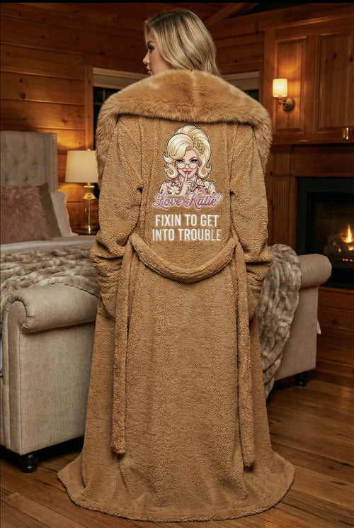 love catie, caramel robe